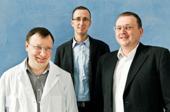 InteNsA-Team (v.l.n.r.): Dr. Dmitry Grigoriev, Lars Abraham, Dr. Dmitry Shchukin