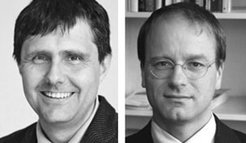 The Leibniz Prize winners: Peter Fratzl (left) and Ulman Lindenberger(right).