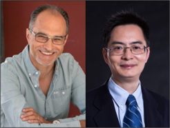 from left to right: Jérôme Casas, Professor of Ecology at the University of Tours; Biao Yu, Professor at the Chinese Academy of Sciences
