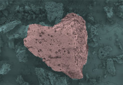 Figure 1. TEM of a porous polymeric carbon based material synthesized in the group from red carbon.